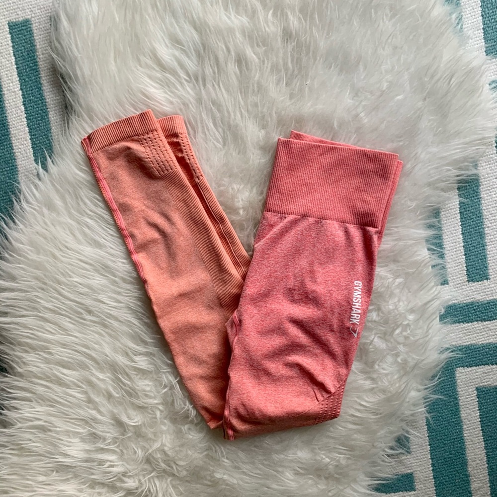 Gymshark Ombré Seamless Leggings * Peach Coral